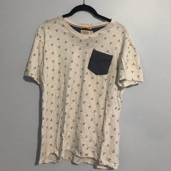 FREE PLANET Large Nautical Short Sleeve Shirt - Picture 1 of 2